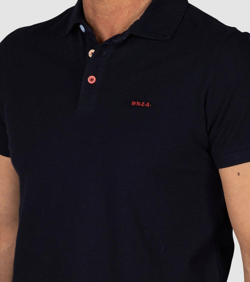 NZA polo peter midnight donkerblauw | Regular-fit