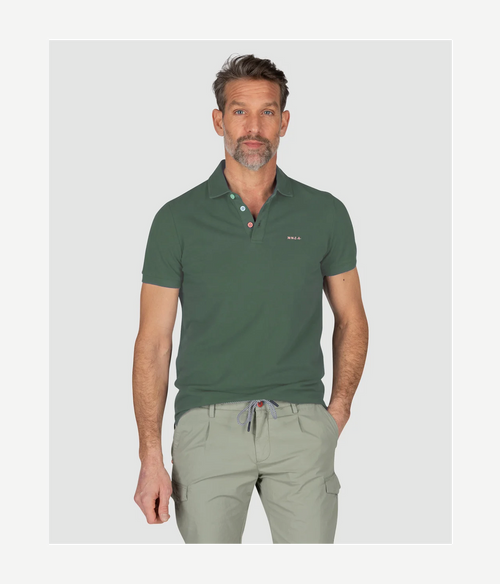 NZA polo Tukituki chalk groen | Regular-fit
