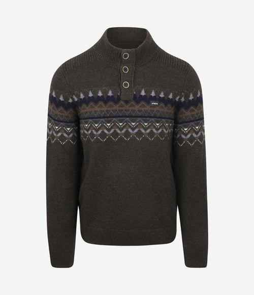Pullover iker nordic wool blend hazel