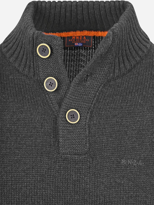 Pullover mocker adan antraciet