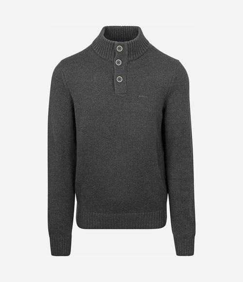 Pullover mocker adan antraciet
