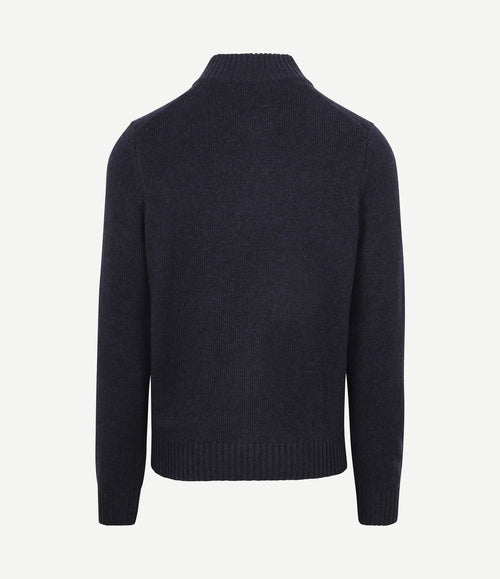 Pullover mocker adan donkerblauw