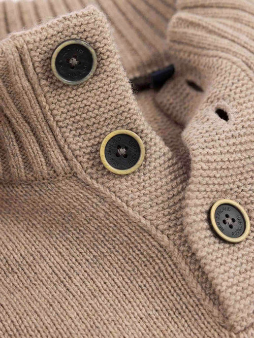 Pullover mocker adan warm beige