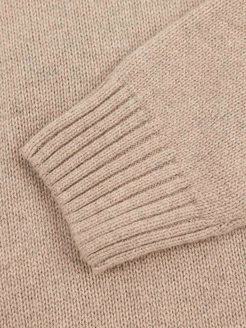 Pullover mocker adan warm beige