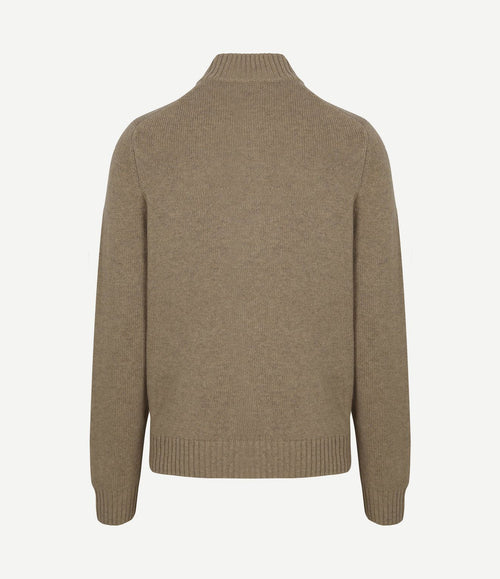 Pullover mocker adan warm beige