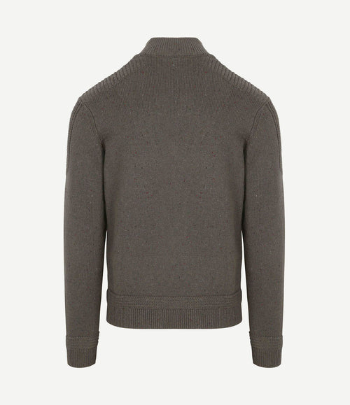 Pullover mocker conor melange army grey