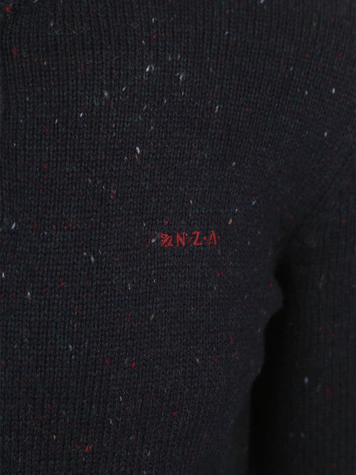 Pullover mocker conor melange icon donkerblauw