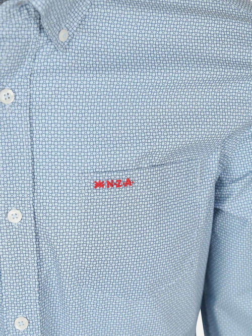 NZA shirt adriel poplin blauw | Regular-fit