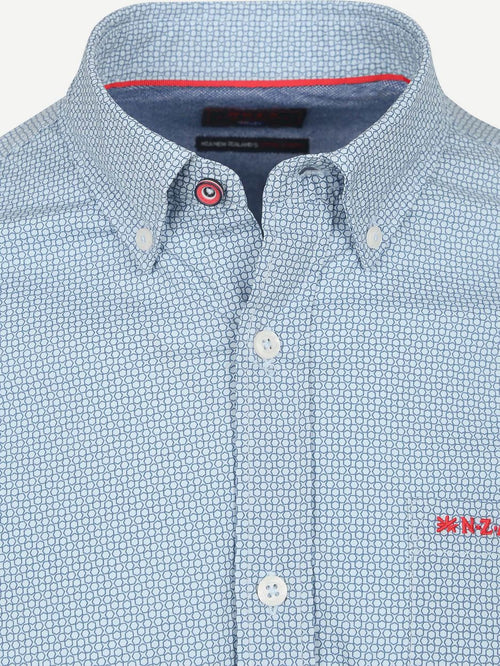 NZA shirt adriel poplin blauw | Regular-fit