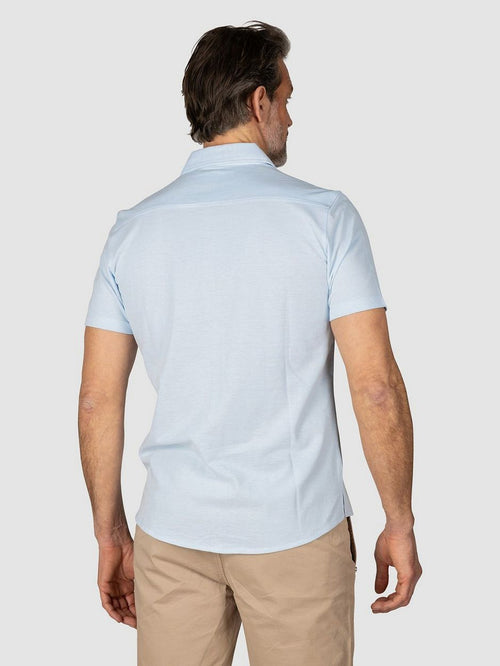 NZA shirt short sleeve patrick pastel blue