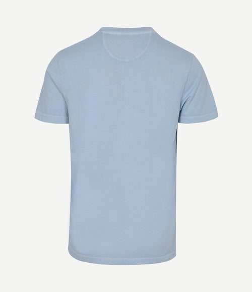 T-shirt faded logo sky blue