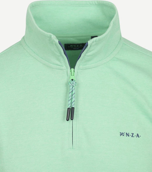 NZA trui halfzip cesar jade green | Regular-fit