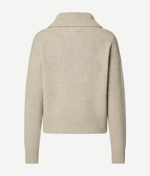 Barbour damessweater halfzip lavensdale natural