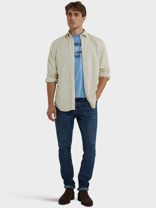 Overhemd corduroy ecru