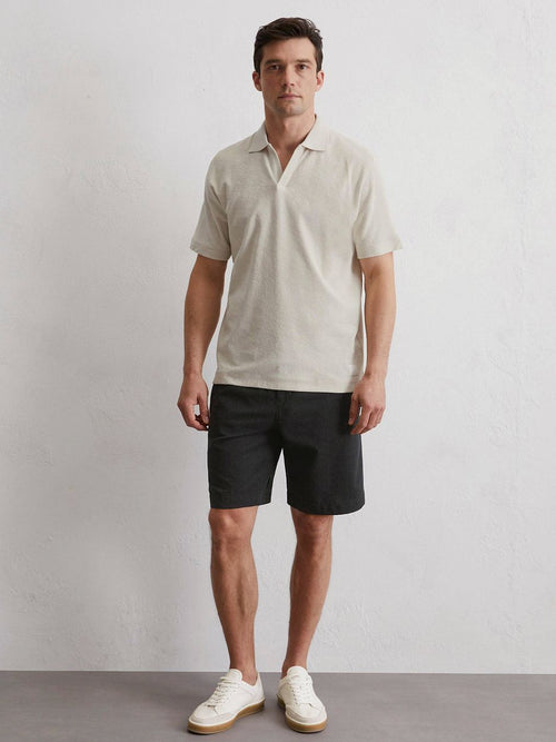 Poloshirt riva terry cloth ecru