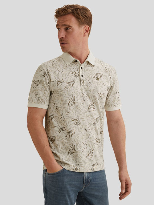 Poloshirt print ecru