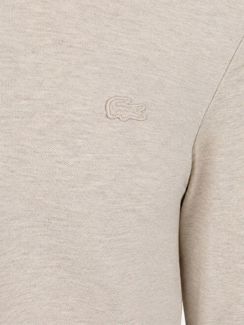 Longsleeve poloshirt piqué offwhite