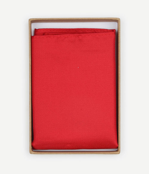 Suitable zijde pochet rood