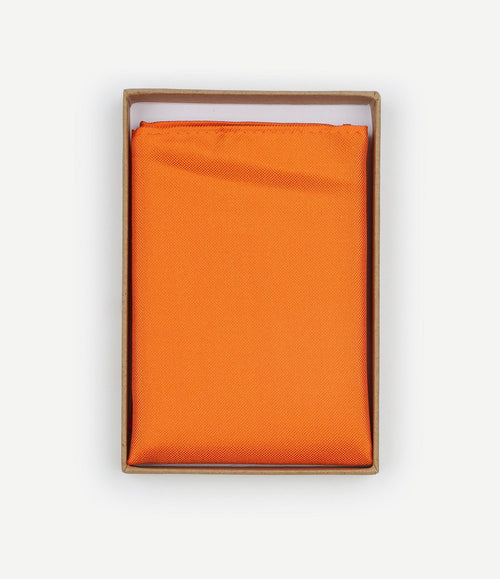 Zijde pochet oranje