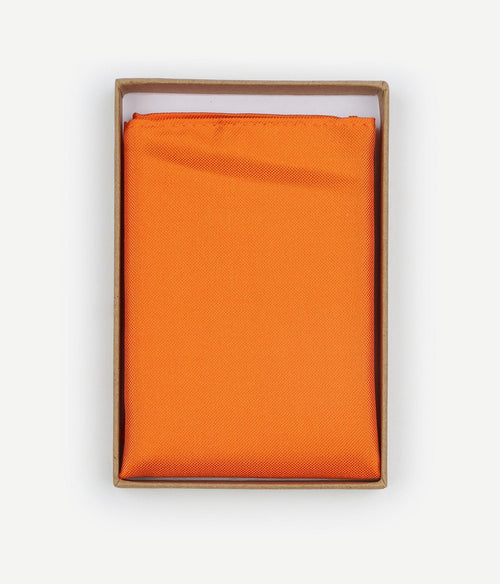 Zijde pochet oranje