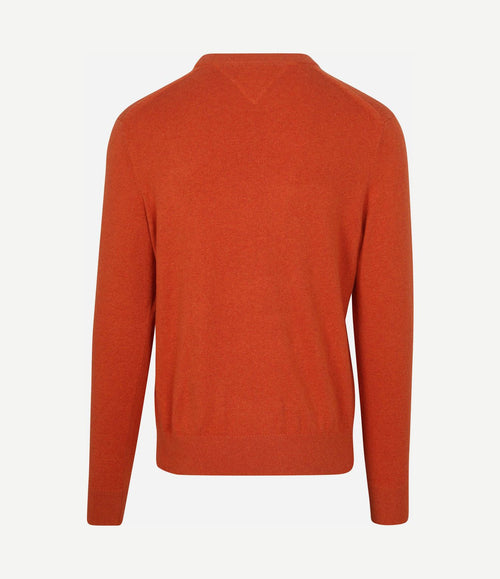 Pullover cotton kashmir oranje
