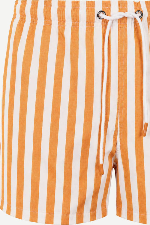 Zwembroek big stripe oranje