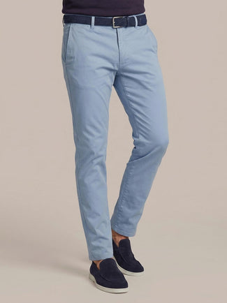 Chino peano twill steel blue