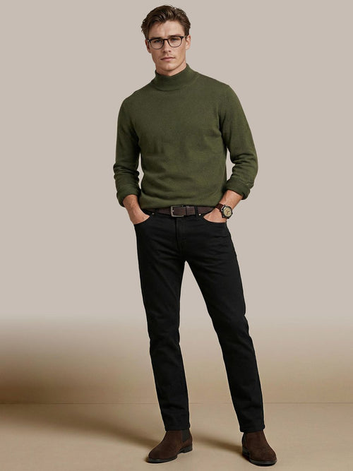 Chino flemm corduroy donkerblauw
