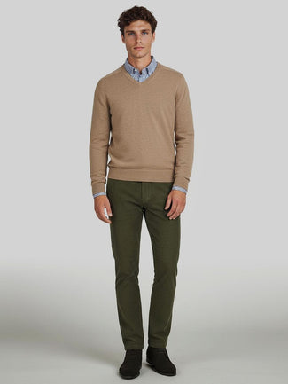 Steppin' Out chino flemm corduroy olive | Regular-fit Steppin' Out chino flemm corduroy olive | Regular-fit