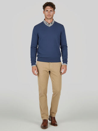 Steppin' Out chino flemm corduroy beige | Regular-fit Steppin' Out chino flemm corduroy beige | Regular-fit