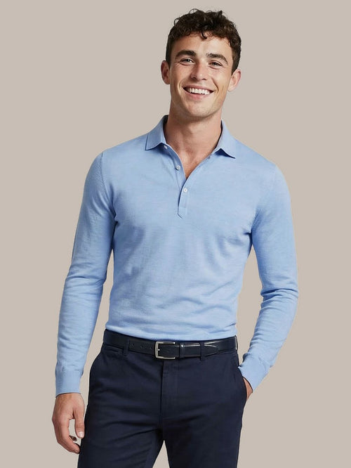 Camicia poloshirt lichtblauw