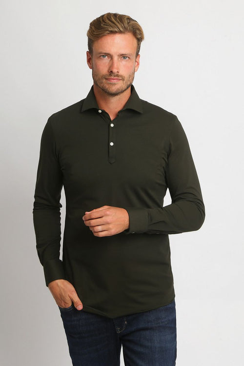 Camicia poloshirt donkergroen