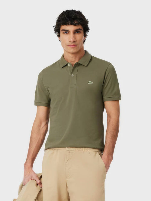 Poloshirt pique olijfgroen