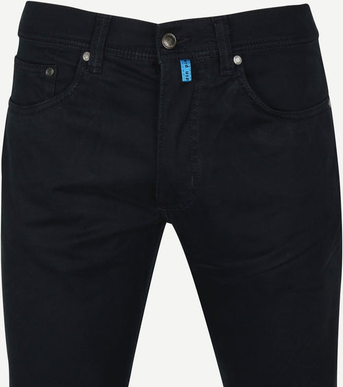 Pierre Cardin 5 pocket broek antibes donkerblauw | Slim-fit