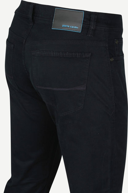 Pierre Cardin 5 pocket broek antibes donkerblauw | Slim-fit