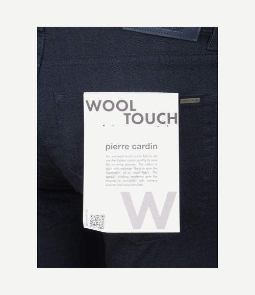 Broek Lyon tapered donkerblauw