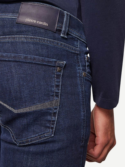 Jeans Lyon tapered future flex donkerblauw
