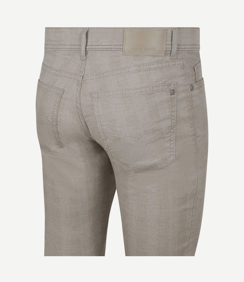 Broek laval checks beige