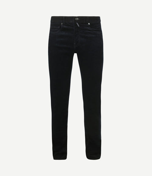 Broek Lyon corduroy donkerblauw