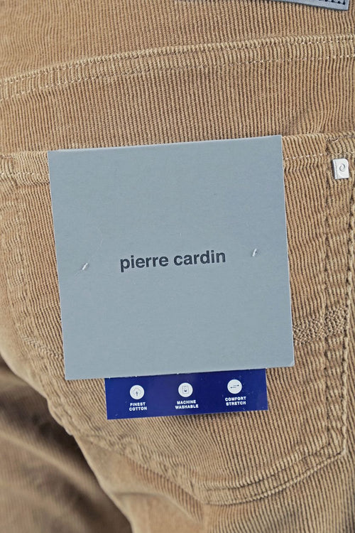 Pierre Cardin broek Lyon future flex corduroy beige