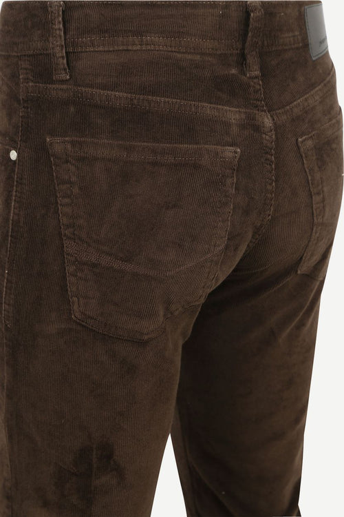Pierre Cardin broek Lyon future flex corduroy bruin