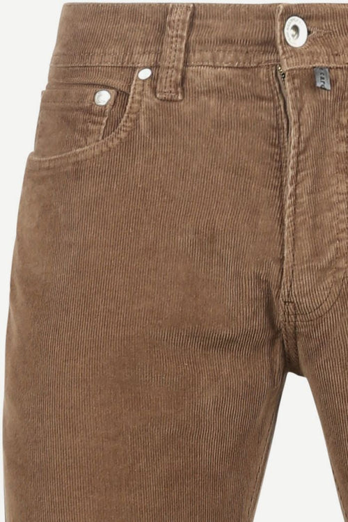 Pierre Cardin broek Lyon future flex corduroy bruin