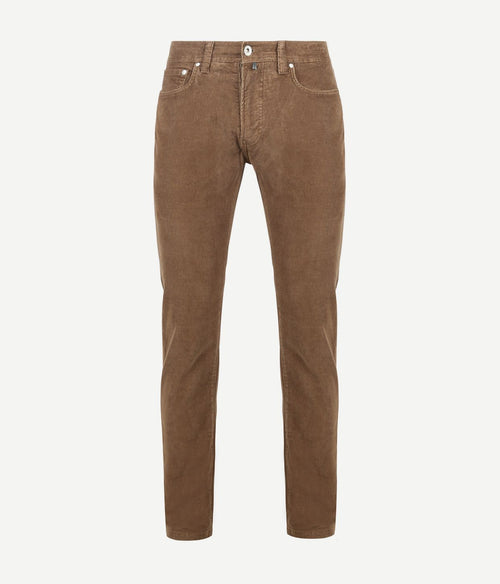 Pierre Cardin broek Lyon future flex corduroy bruin