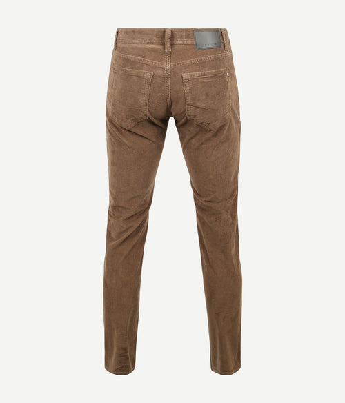 Pierre Cardin broek Lyon future flex corduroy bruin