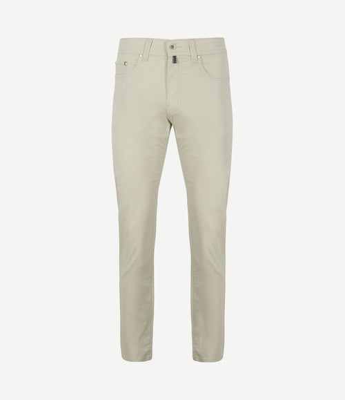 Broek Lyon tapered ecru