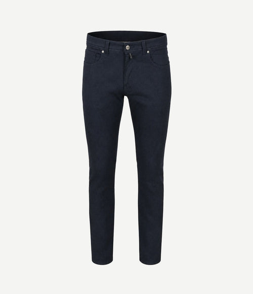 Broek Lyon tapered donkerblauw