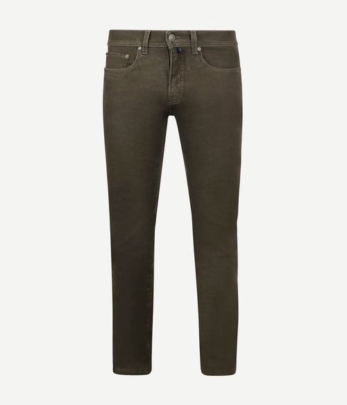 Pierre Cardin broek Lyon tapered raw bruin