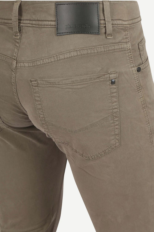 Broek Lyon tapered taupe