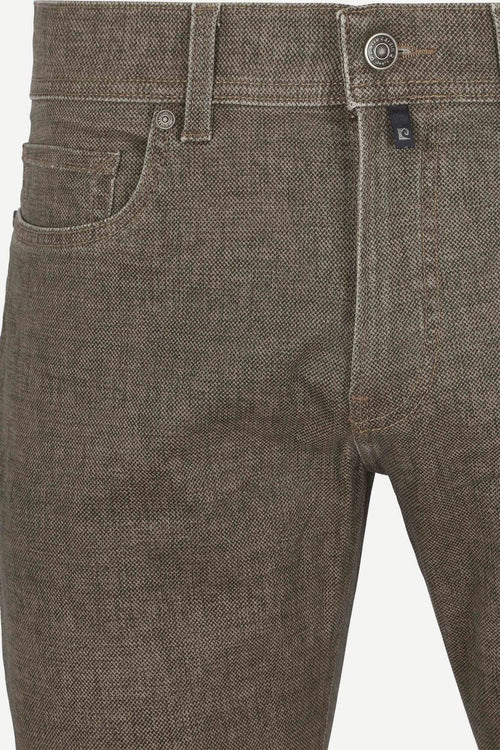 Pierre Cardin broek Lyon tapered taupe