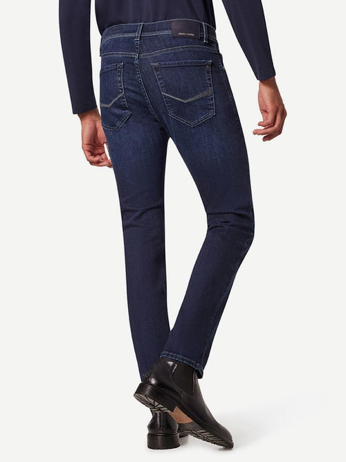 Jeans Lyon tapered future flex donkerblauw